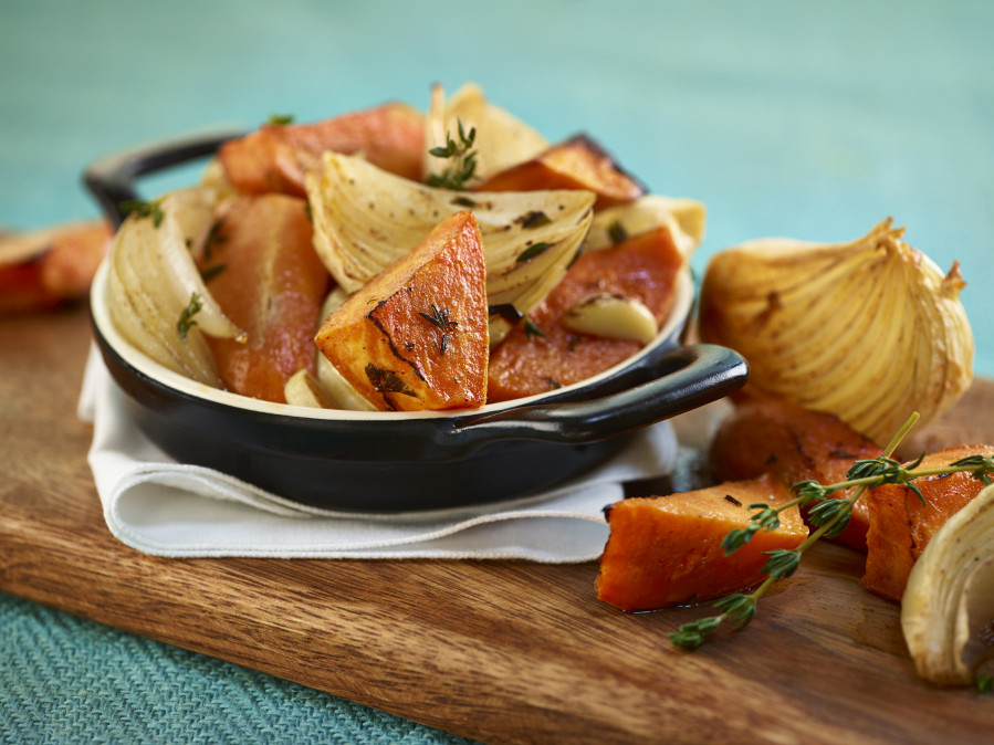 Roasted Sweet Potatoes and Sweet Onions Military Produce Group